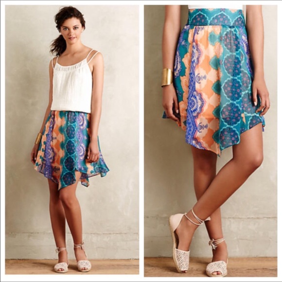 Anthropologie Dresses & Skirts - Anthropologie HD in Paris Mandara Silk Skirt